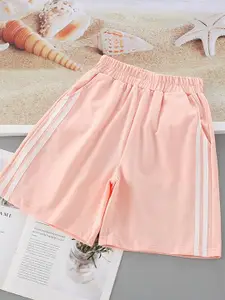 YK Girls Striped Technology Shorts