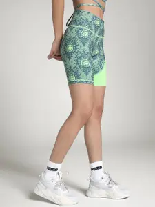 Puma Women Lace Em Up Printed Bike Shorts