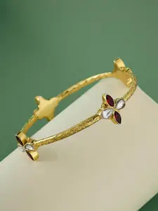 Fabindia Sterling Silver Stone Studded Bangle