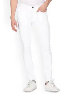 LINARIA Men Classic Tapered Fit Mid-Rise Clean Look Jeans