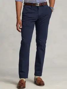 Polo Ralph Lauren Men Slim Fit Mid-Rise Cotton Formal Trouser