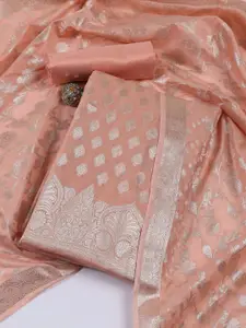 Meena Bazaar Art Silk Unstitched Dress Material