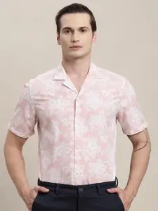 Turtle Men Relaxed Slim Fit Floral Opaque Printed Casual Shirt