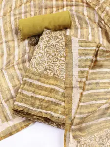 Meena Bazaar Printed Art Silk Unstitched Dress Material