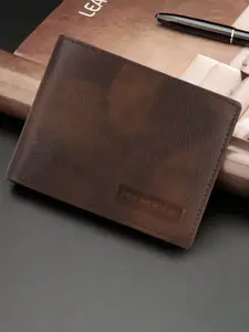 Provogue Men Textured PU Two Fold Wallet