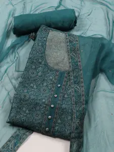 Meena Bazaar Printed Art Silk Unstitched Dress Material