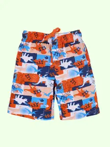 KiddoPanti Boys Animal Printed Shorts