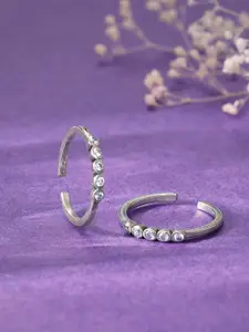 GIVA Silver-Plated Toe Rings