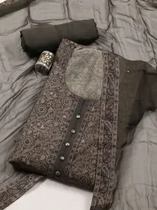 Meena Bazaar Printed Art Silk Unstitched Dress Material