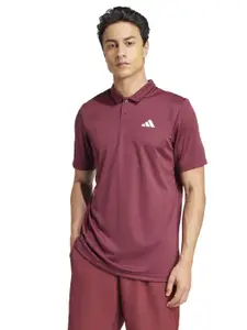 ADIDAS Clima Brand Logo Printed Polo Collar T-Shirt