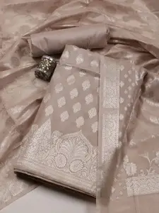 Meena Bazaar Art Silk Unstitched Dress Material