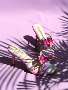 House of Prisca Printed Stiletto Sandals