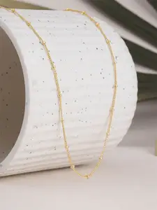 PALMONAS Sterling Silver Gold-Plated Necklace