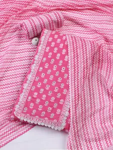 Meena Bazaar Printed Unstitched Dress Material