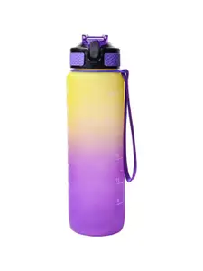 MARKET99 Yellow & Purple Single Plastic Printed Water Bottle