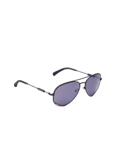 Calvin Klein Jeans Women Aviator Sunglasses with UV Protected Lens - CKJ 19100 505 59 S