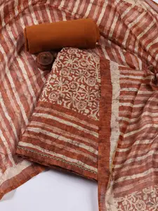 Meena Bazaar Printed Art Silk Unstitched Dress Material