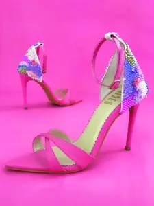 House of Prisca Embellished Party Stiletto Sandals