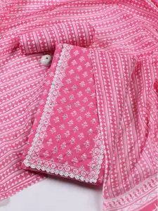 Meena Bazaar Printed Unstitched Dress Material