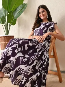 DECKEDUP A-Line Midi Dress