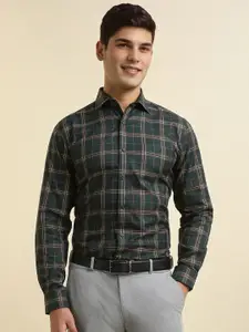 Allen Solly Men Slim Fit Tartan Checks Opaque Checked Formal Shirt