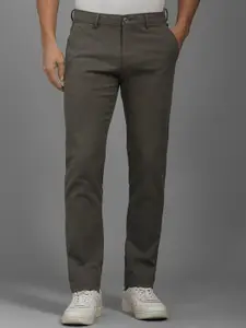 Louis Philippe Sport Men Textured Slim Fit Trousers