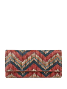 ShopMantra Women Geometric Printed Zip Detail Three Fold Wallet
