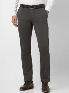 Van Heusen Men Printed Slim Fit Trousers