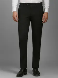 Louis Philippe Men Checked Slim Fit Trousers