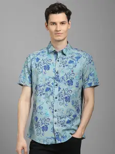 Louis Philippe Jeans Men Slim Fit Floral Opaque Printed Casual Shirt