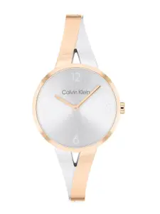 Calvin Klein Women Dial & Stainless Steel Bracelet Style Straps Analogue Watch 25100028