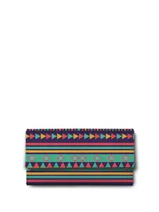 ShopMantra Women Geometric Printed Three Fold Wallet with SIM Card Holder