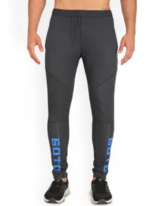 GOTO Men Typography Printed Dri-FIT Mid-Rise Track Pant