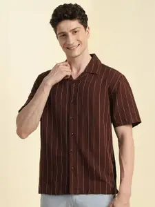 Allen Solly Men Opaque Striped Casual Shirt