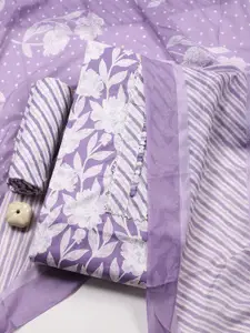 Meena Bazaar Printed Unstitched Dress Material