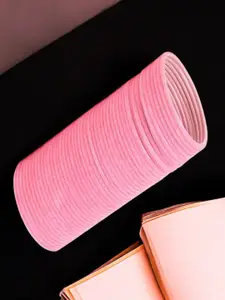 FEMMIBELLA Set Of 36 Velvet & Metal Bangles