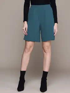 The Roadster Lifestyle Co Women Loose Fit High Rise Casual Shorts