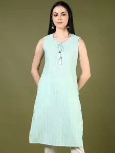 V-Mart Women Striped Thread Work Kurta