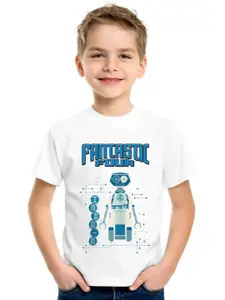 SHUBHAM DESIGNER GALLERY Boys Printed Round Neck T-shirt