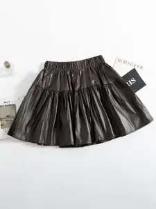 PANKH Helsy PU Leather Skirt