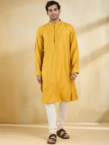 Fabindia Men Thread Work Kurta