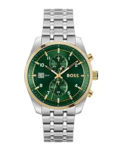 BOSS Men Dial & Stainless Steel Bracelet Style Straps Analogue Watch 1514195