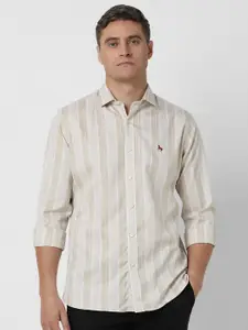 Van Heusen Sport Men Slim Fit Opaque Striped Casual Shirt