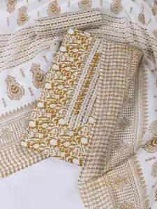 Meena Bazaar Printed Unstitched Dress Material