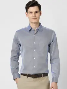 Peter England Elite Men Opaque Striped Formal Shirt