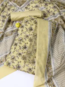 Meena Bazaar Printed Unstitched Dress Material