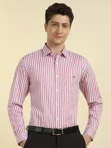 Allen Solly Men Slim Fit Opaque Striped Formal Shirt