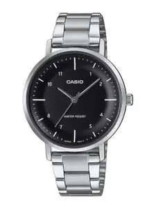 CASIO Women Dial & Stainless Steel Cuff Straps Analogue Watch A2421
