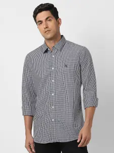Van Heusen Sport Men Slim Fit Micro Checks Opaque Checked Casual Shirt