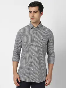 Van Heusen Sport Men Slim Fit Micro Checks Opaque Checked Casual Shirt